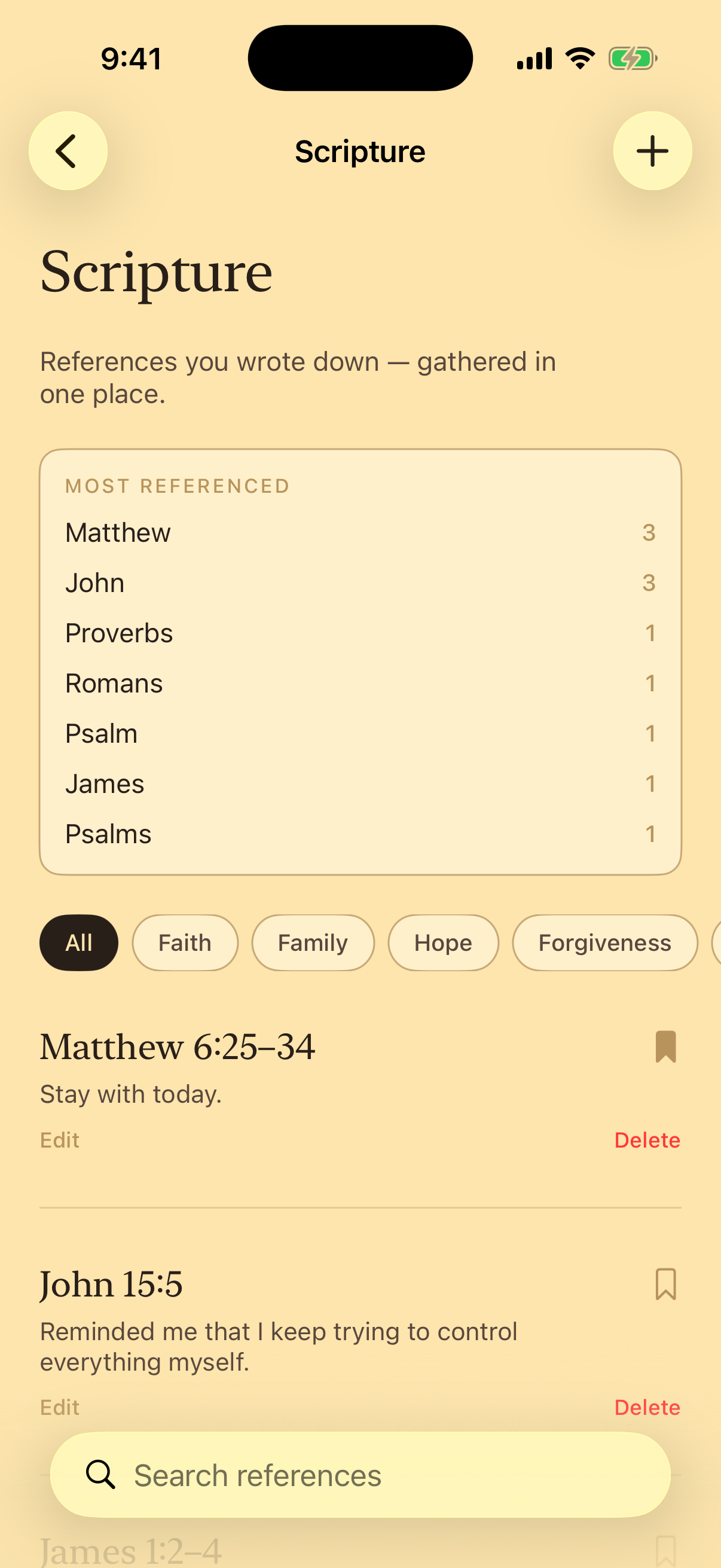 Scripture library